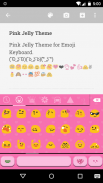 Pink Jelly Emoji Keyboard Skin Capture d'écran 3