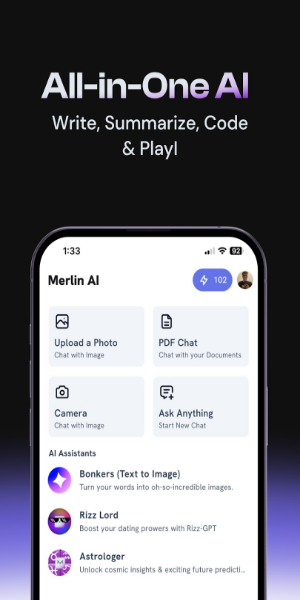 Merlin - Chat with AI Скриншот 1