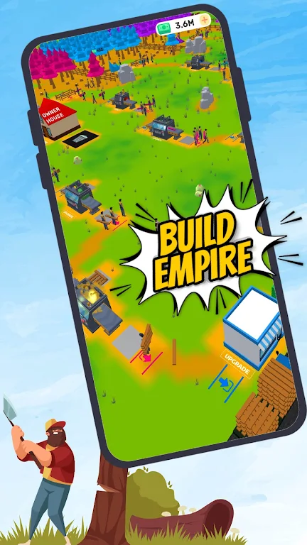 Lumber Tycoon Inc : Idle build Capture d'écran 1