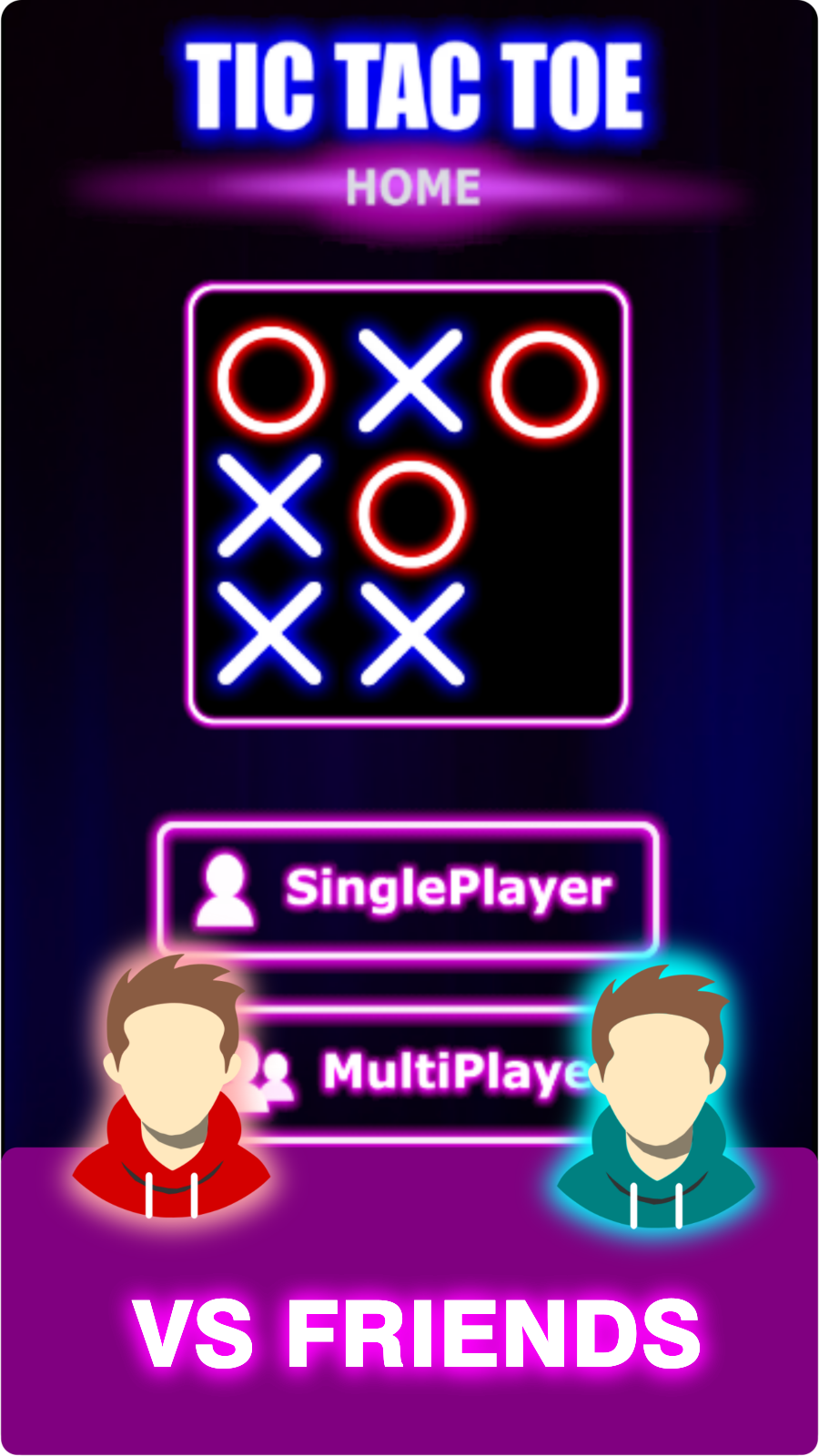 Tic Tac Toe Home : 2 Player XO应用截图第4张