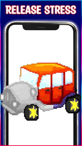 Cars Pixel Art Color by Number Captura de pantalla 2