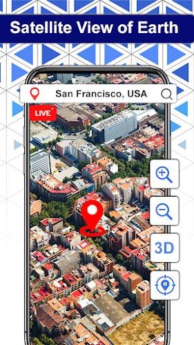 Earth Map Satellite: View Live Capture d'écran 2