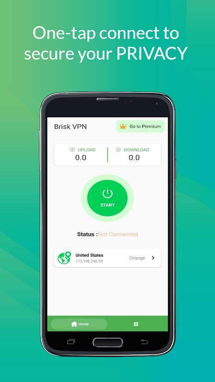 Brisk VPN Captura de tela 3