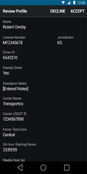Garmin eLog™ Compliant ELD Captura de pantalla 3