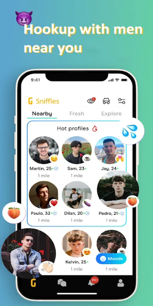 Sniffles: Gay Guys Hookup Скриншот 1