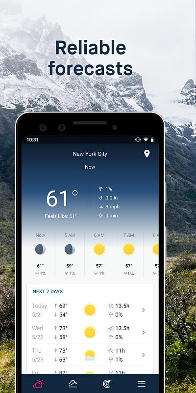 WeatherPro应用截图第2张