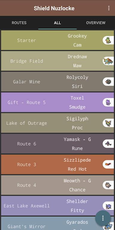 Route Chart - Nuzlocke Tracker - No Ads 스크린샷 3