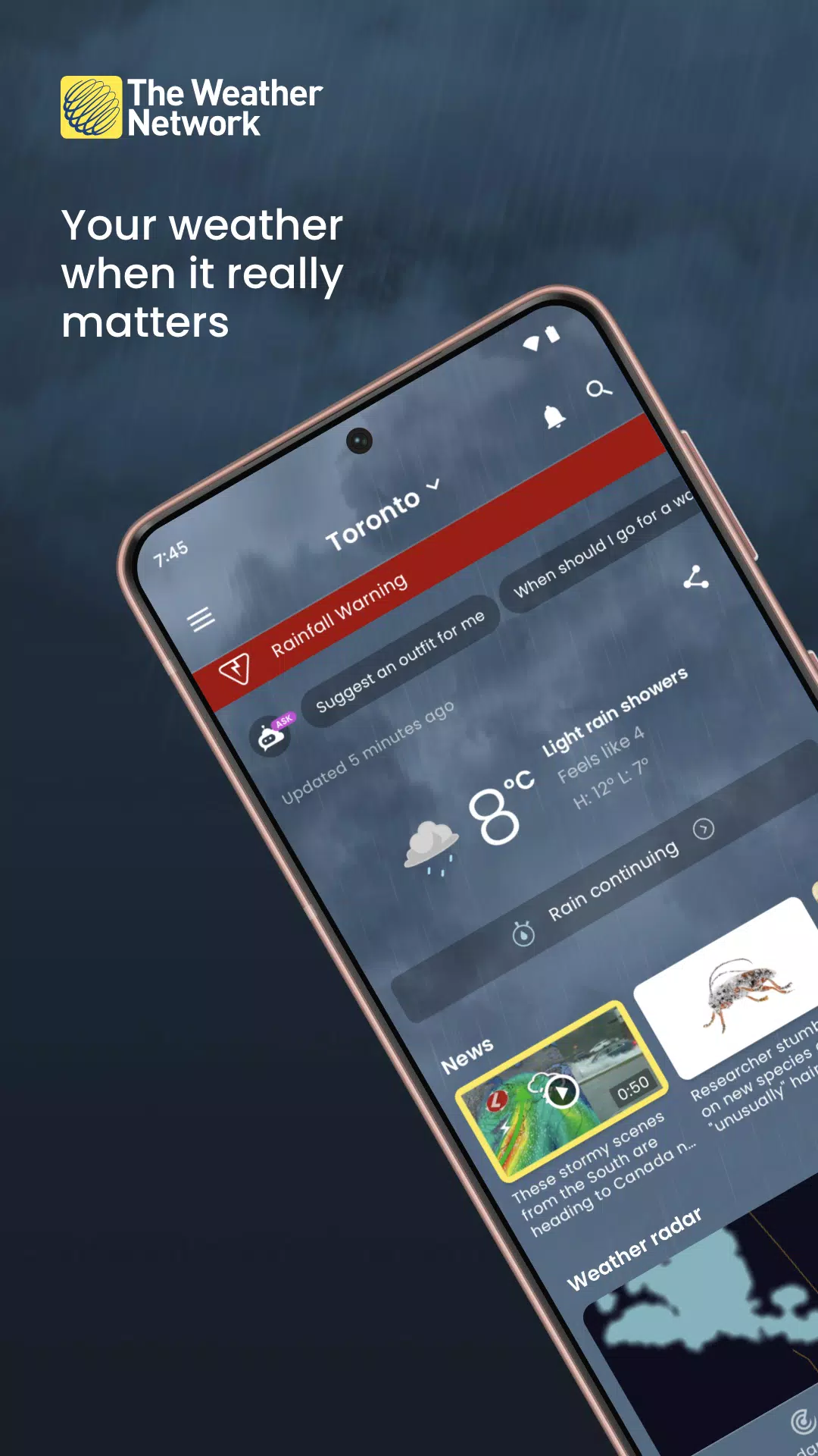 The Weather Network应用截图第1张