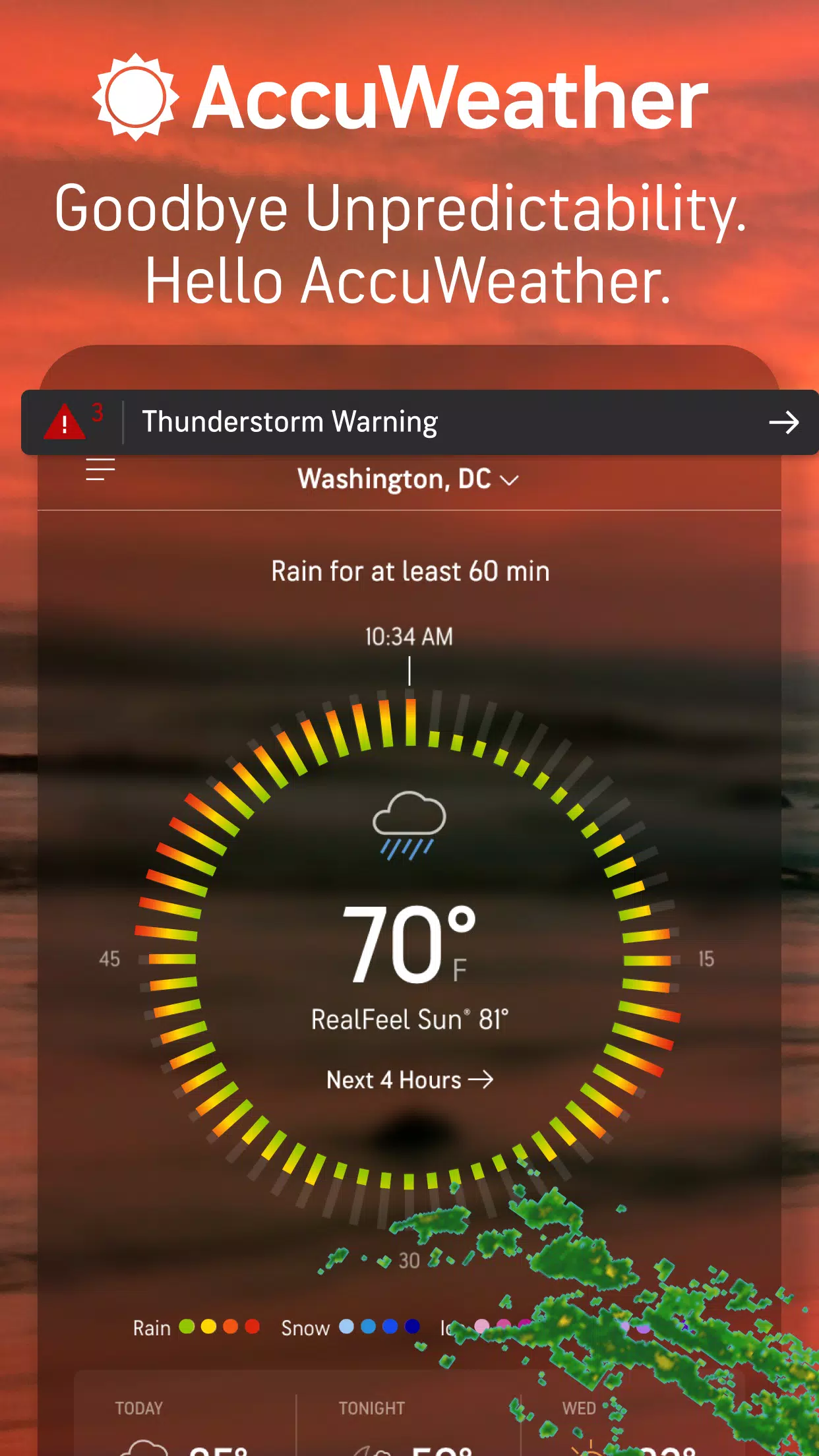 AccuWeather स्क्रीनशॉट 1