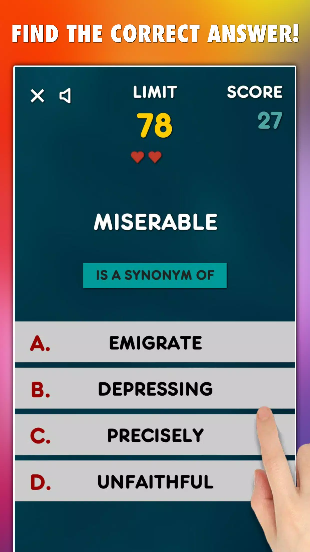 Synonyms Game應用截圖第1張