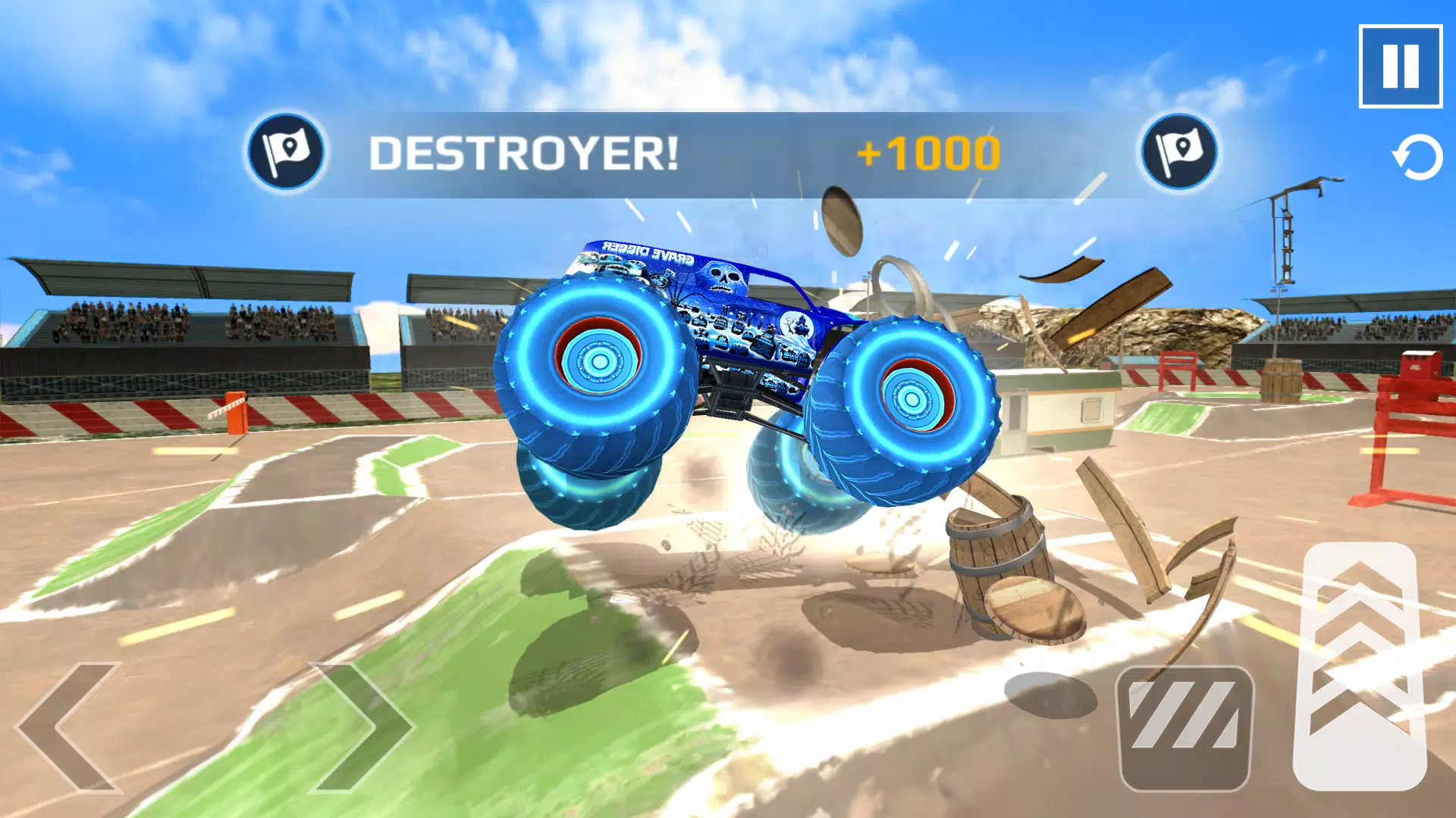 Car Games: Monster Truck Stunt Captura de pantalla 4