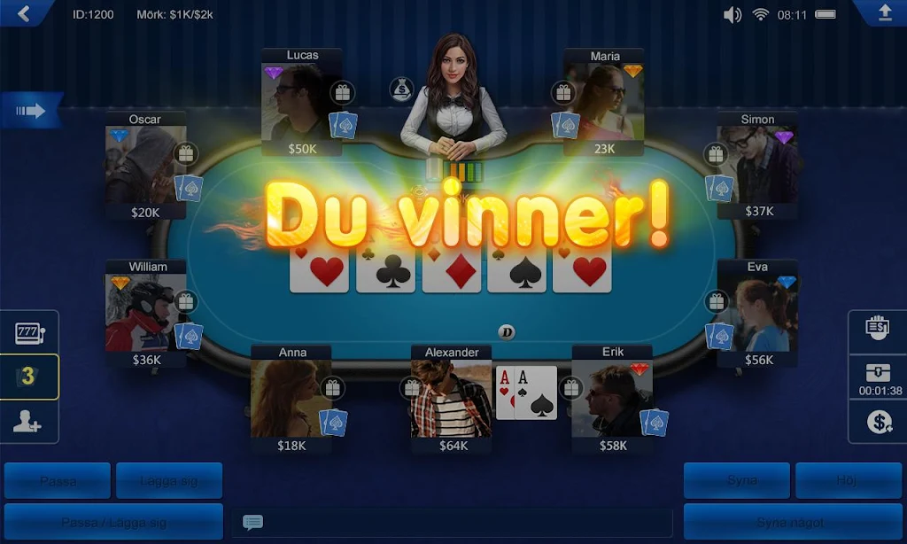 Poker Sverige HD Capture d’écran 4