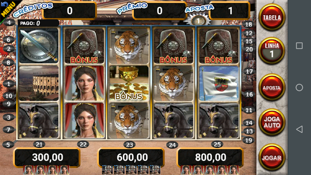 Gladiador Slot Caça Níquel スクリーンショット 1