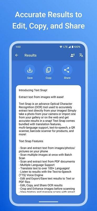 Text Snap - Image to Text Capture d’écran 3