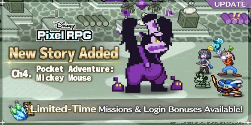 Disney Pixel RPG Remontez le temps avec la nouvelle mise à jour de Mickey Mouse Pocket Adventures