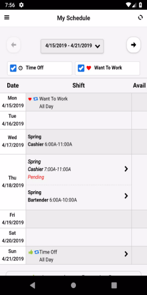 Radar Schedules应用截图第2张