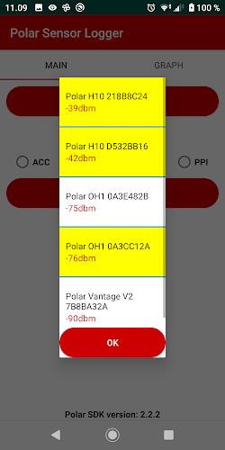 Polar Sensor Logger Captura de pantalla 2