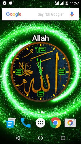 Allah Clock Live Wallpaper स्क्रीनशॉट 3