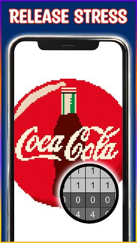 Logo Pixel Art Color by Number Screenshot 1