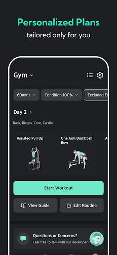 Planfit AI Gym Workout Plans Capture d'écran 4