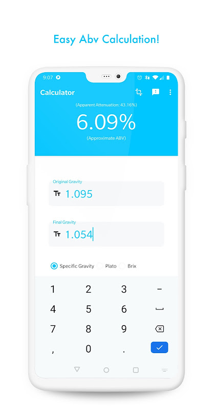 Simple ABV Calculator Скриншот 1