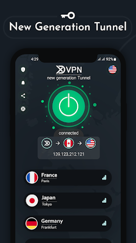 Xd VPN - Fast VPN & secure VPN स्क्रीनशॉट 1