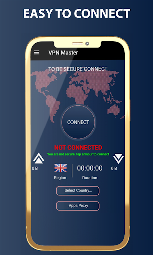 VPN Proxy Master Safe & secure Captura de tela 2