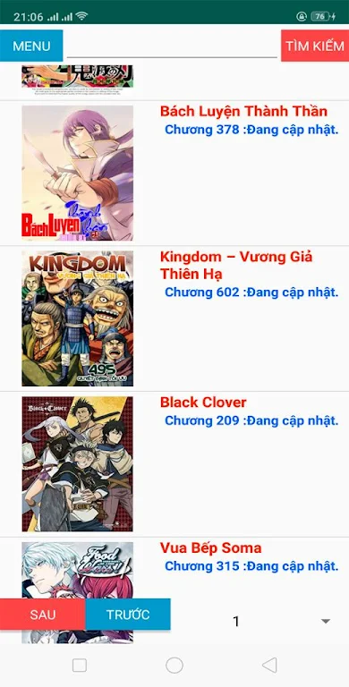 Truyen tranh online 3.0 Screenshot 1