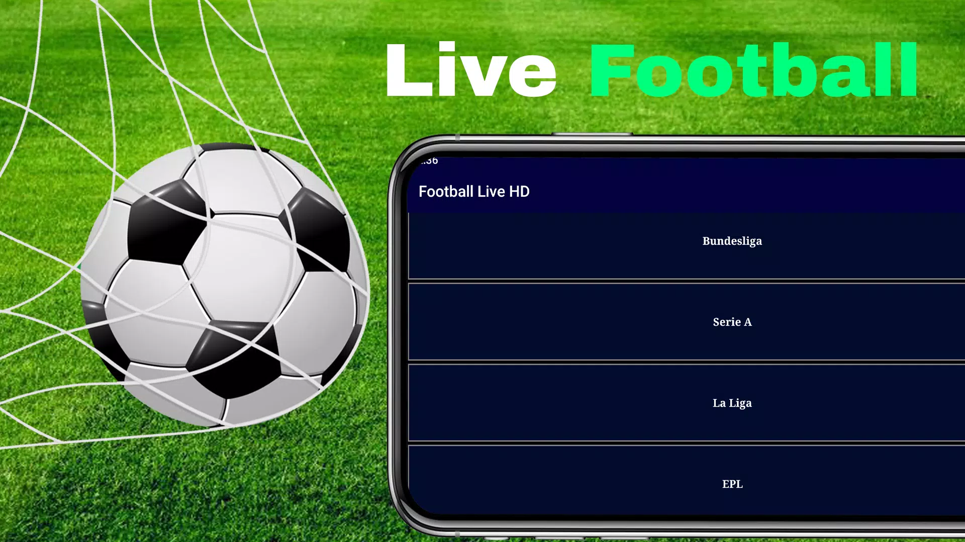 Football Live TV HD Скриншот 1