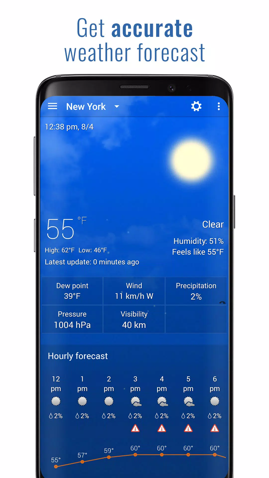 3D Sense Clock & Weather स्क्रीनशॉट 3