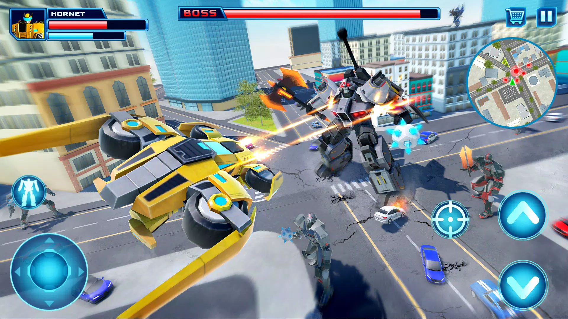 Robot Car Transform Fight Game Captura de pantalla 3