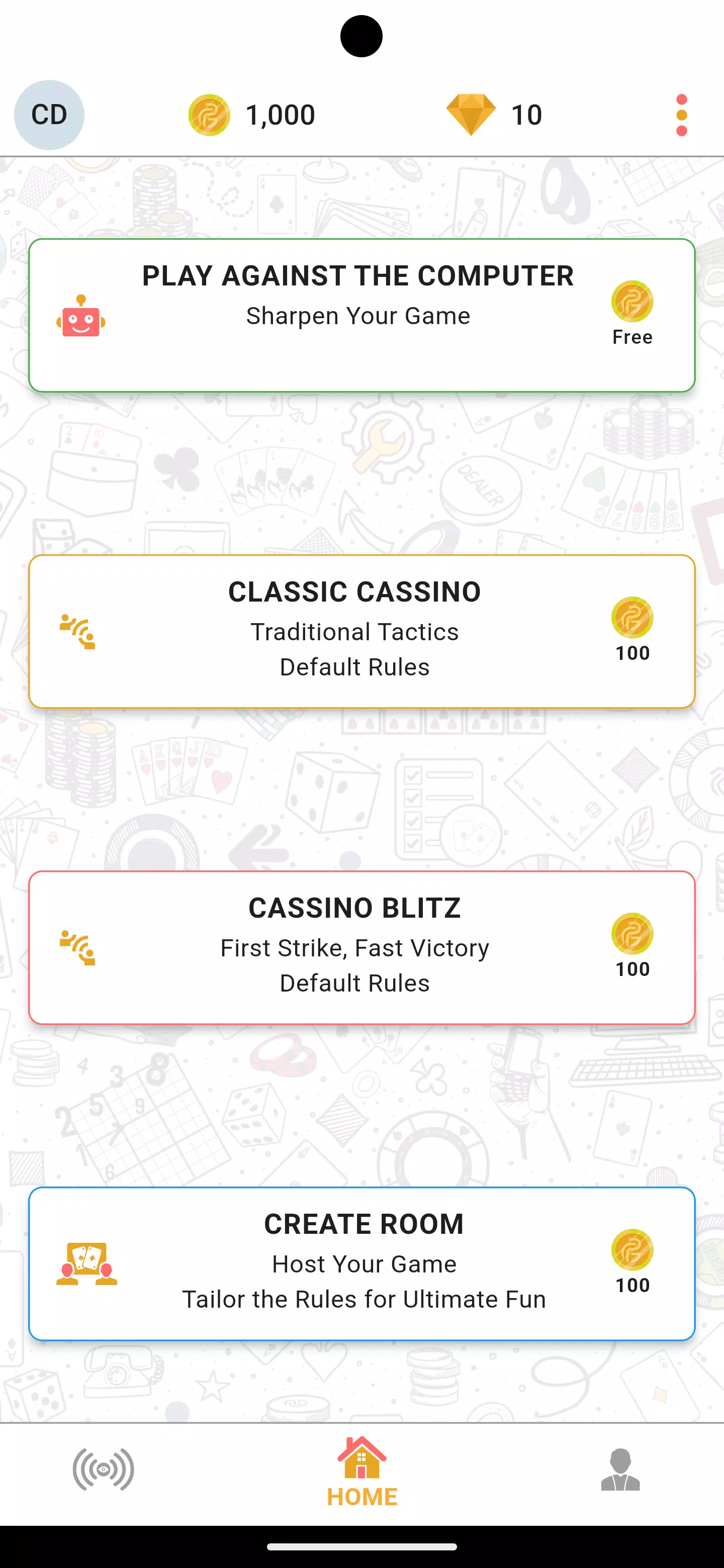 Pocket Cassino Screenshot 1