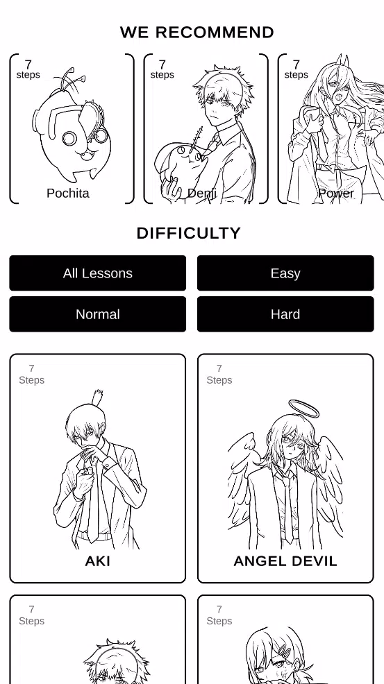 How to draw Chainsaw Man Captura de pantalla 1