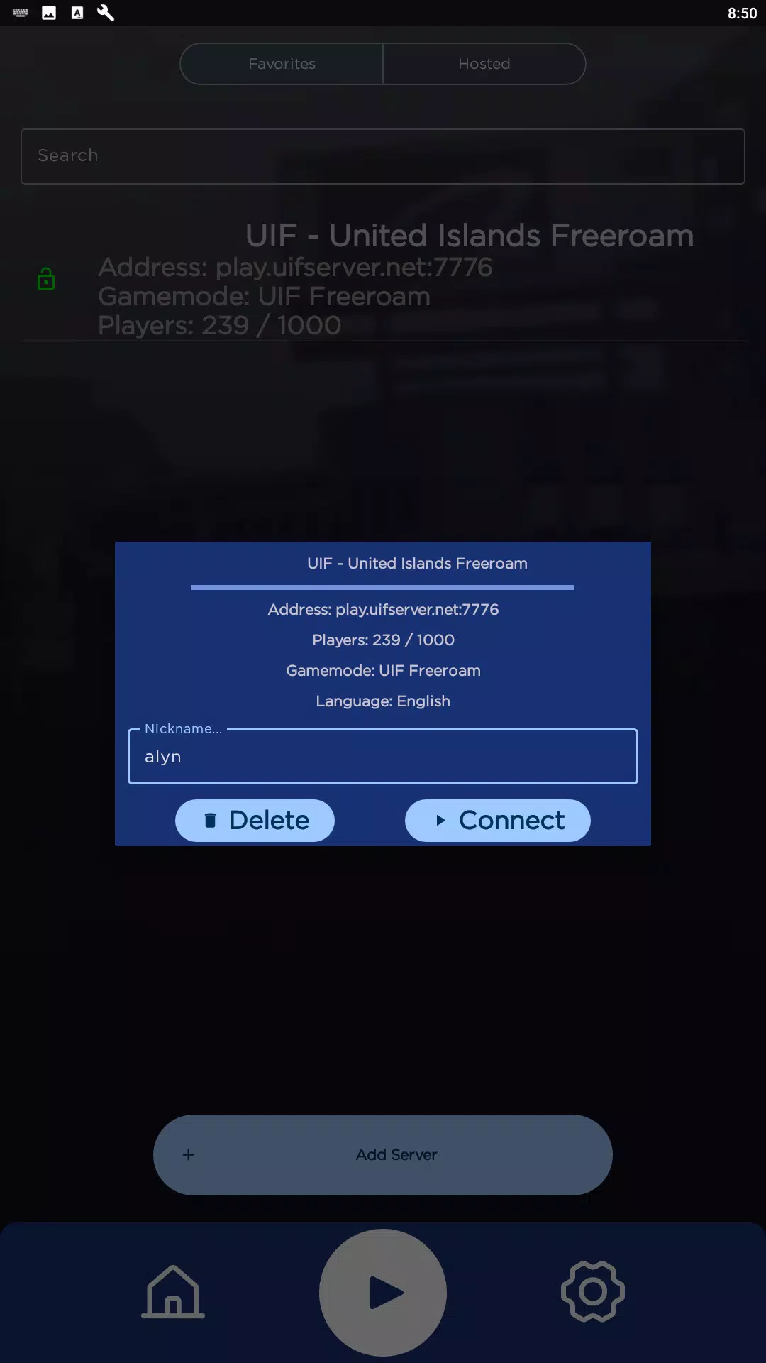 Alyn SA-MP Mobile Launcher Screenshot 4