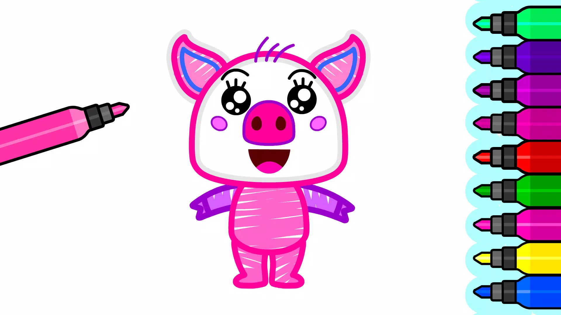 Kids Drawing & Coloring Games Captura de tela 3
