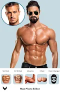 Man Fit Body Photo Editor: Abs スクリーンショット 1