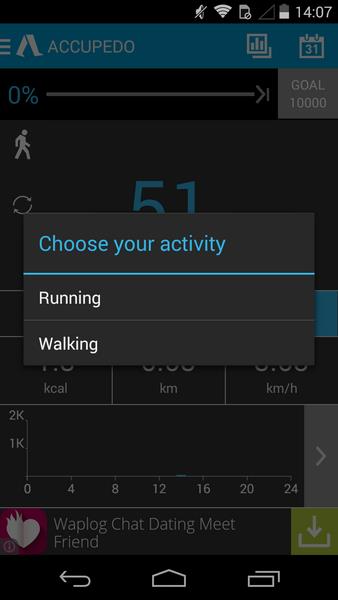 Accupedo Pedometer Screenshot 2