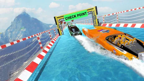 Ski Boat Racing: Jet Boat Game Captura de tela 2