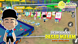 Simulator Game Pasar Malam 3D 스크린샷 1