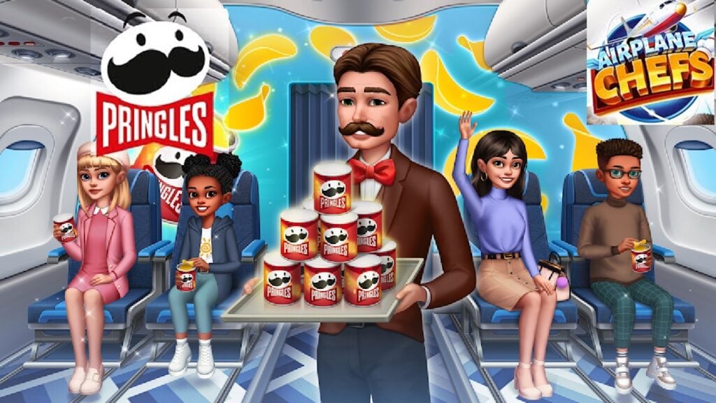 Chefs de avião trazem o melhor lanche, Pringles, a bordo!