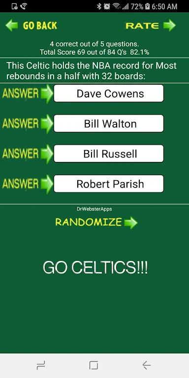 Trivia & Schedule Celtics fans 스크린샷 2