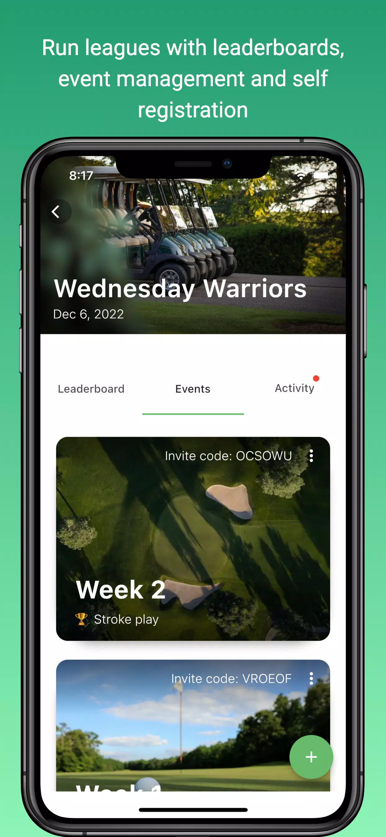 Squabbit - Golf Tournament App應用截圖第1張