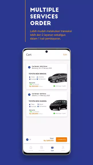 TRACtoGo: Rental Mobil & Bus Screenshot 2