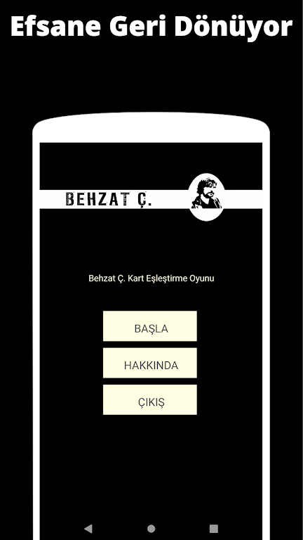 Behzat C. Card Matching Game Screenshot 1