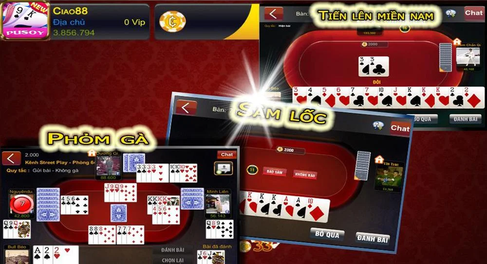 Game danh bai doi thuong Online PUSOY Screenshot 3