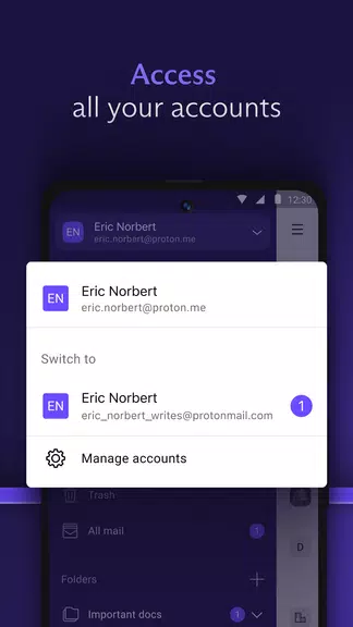 Proton Mail criptografado Captura de tela 3