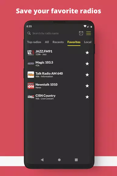 Radio Canadá FM en línea Captura de pantalla 2