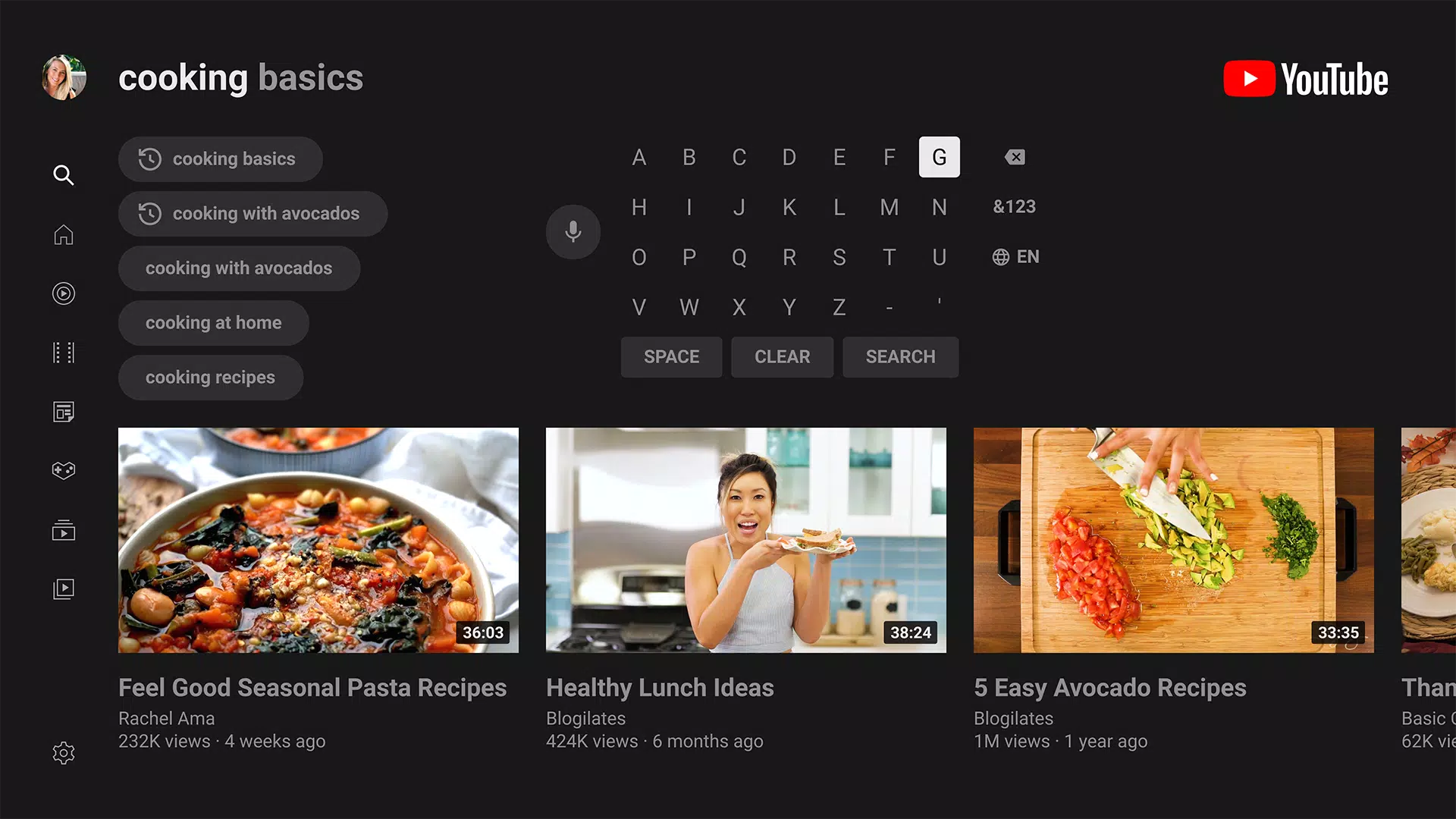 YouTube for Android TV スクリーンショット 3