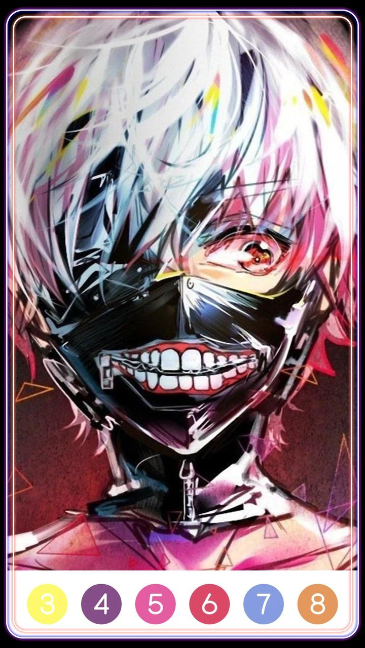 Tokyo Ghoul Paint by Number應用截圖第3張