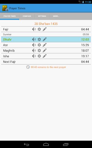 Prayer Times, Salat & Qibla应用截图第2张